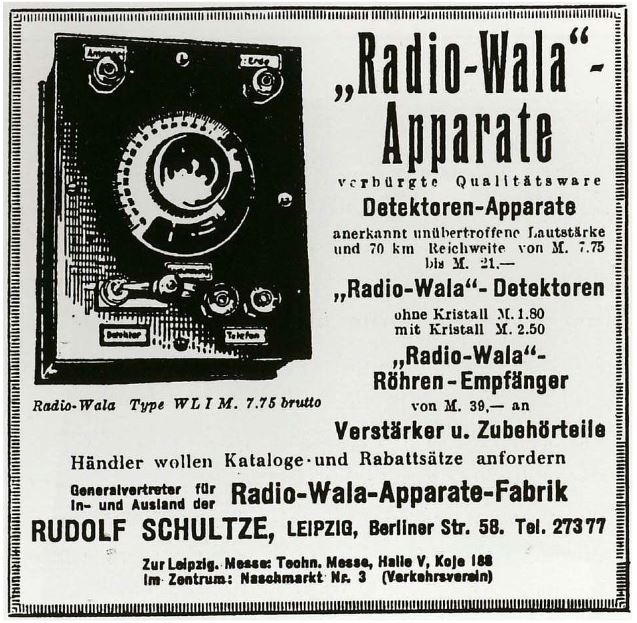 detektoren und roehrengeraete wala apparatefabrik