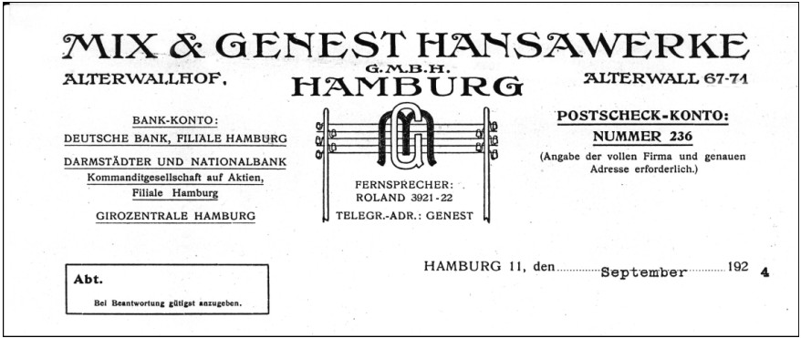 mix genest berlin hansawerke radiotechnik burosch