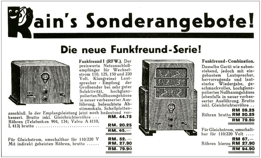neue funkfreund serie fabrikat rfw