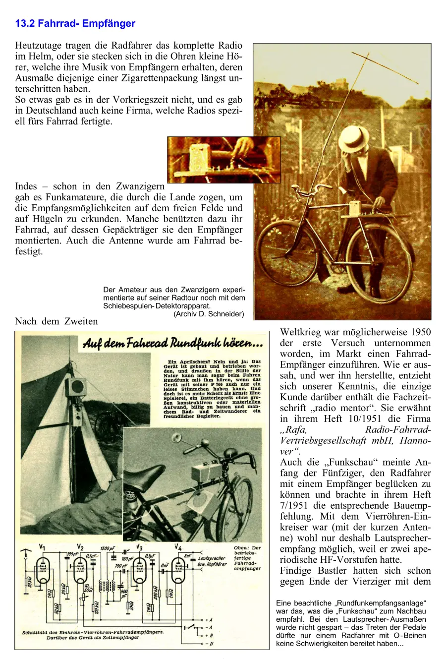 13.2 Fahrrad- Empfänger