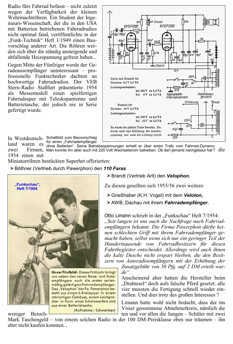 13.2 Fahrrad- Empfänger