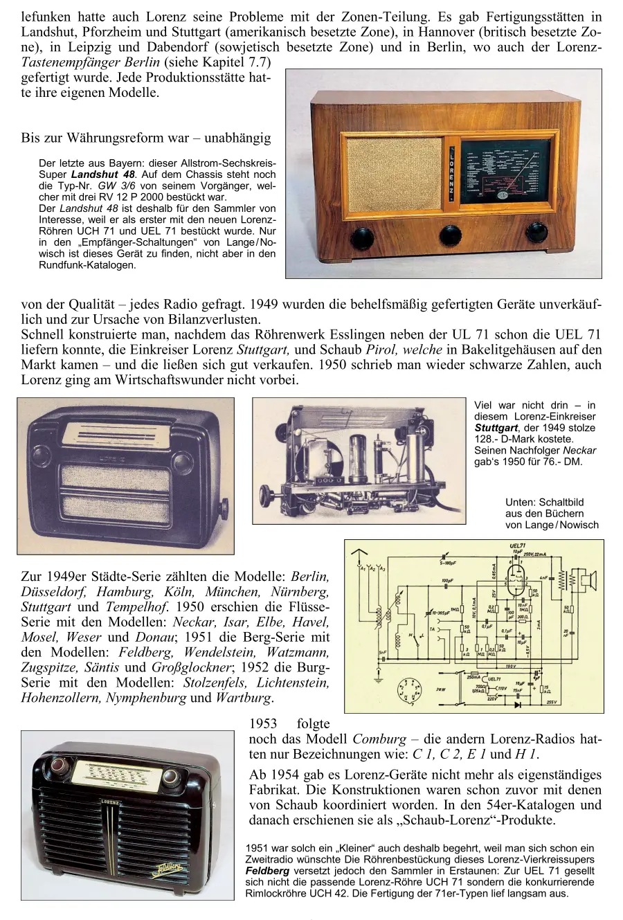 Lorenz Radiochronik Radiogeschichte Radiotechnik