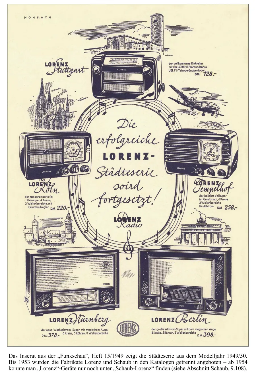 Lorenz Radiochronik Radiogeschichte Radiotechnik