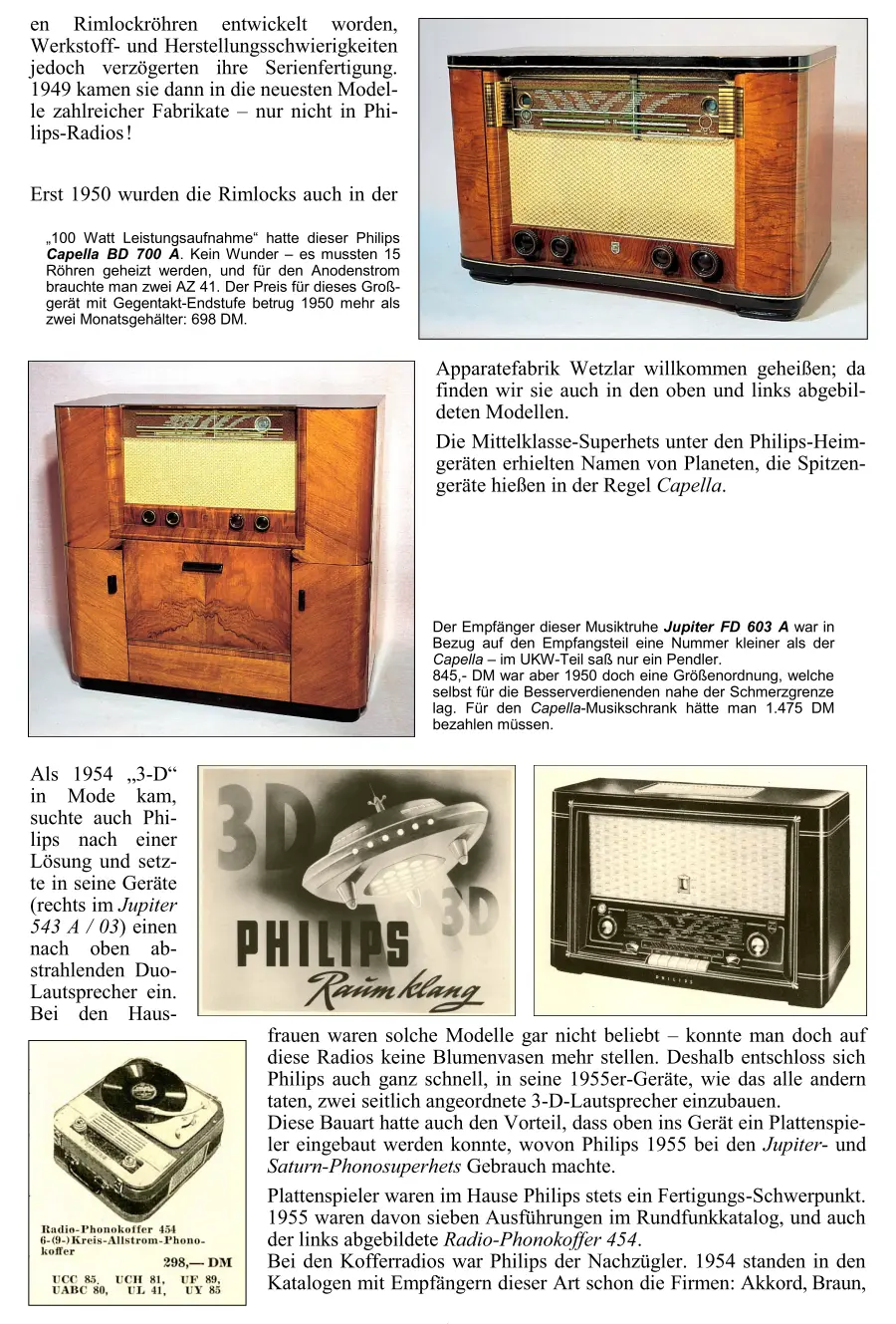 Philips Radiochronik Radiogeschichte Radiotechnik