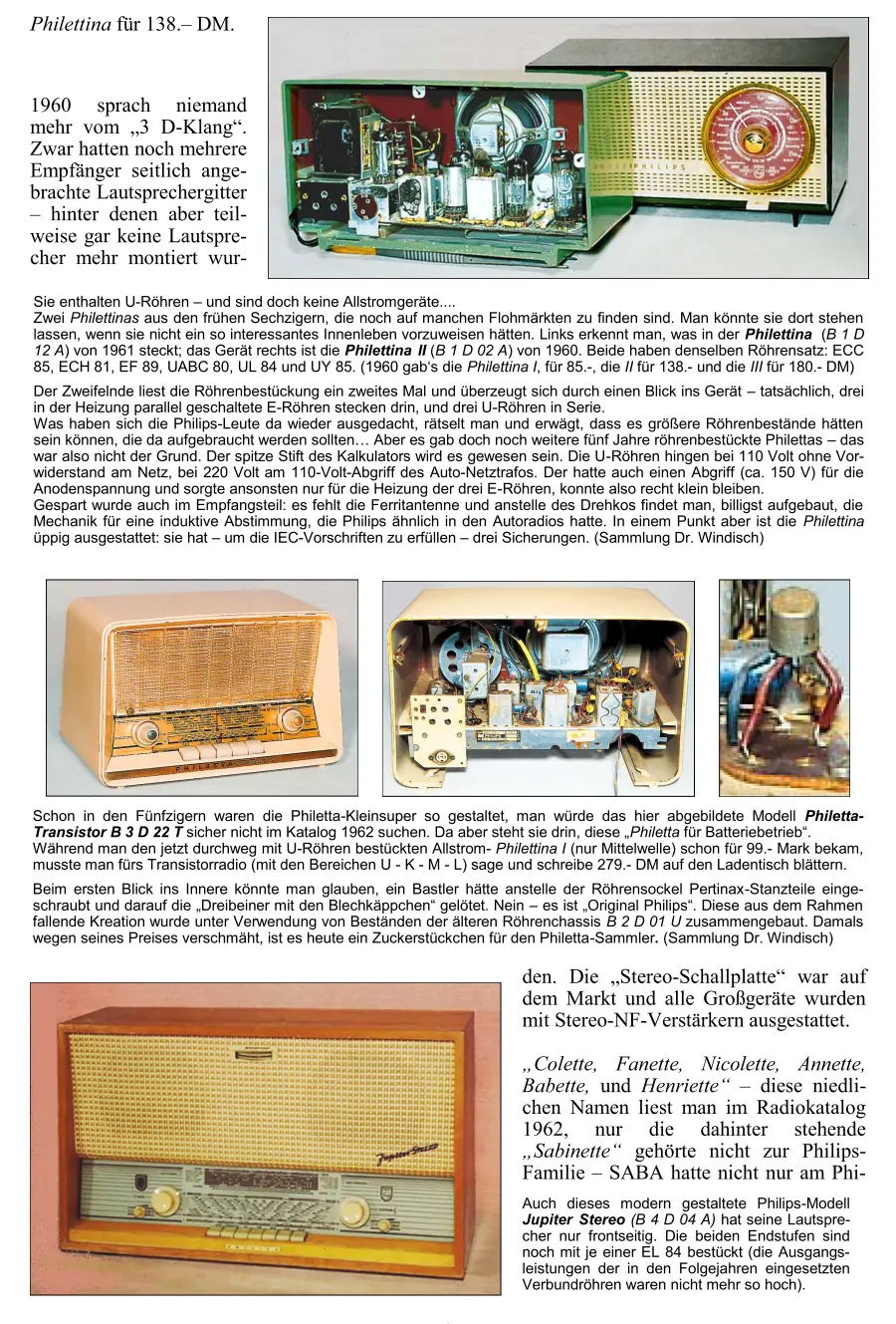 Philips Radiochronik Radiogeschichte Radiotechnik