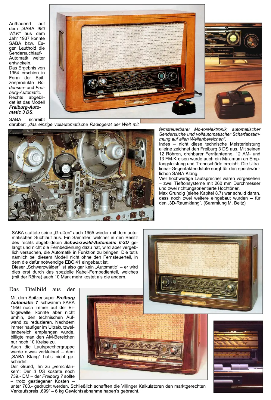 SABA Radiochronik Radiogeschichte Radiotechnik