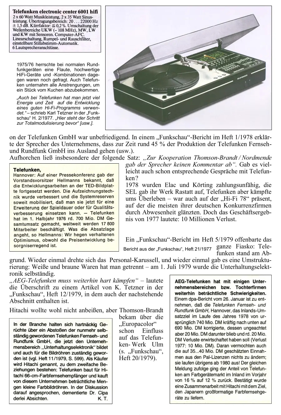 Telefunken Radiochronik Radiogeschichte Radiotechnik