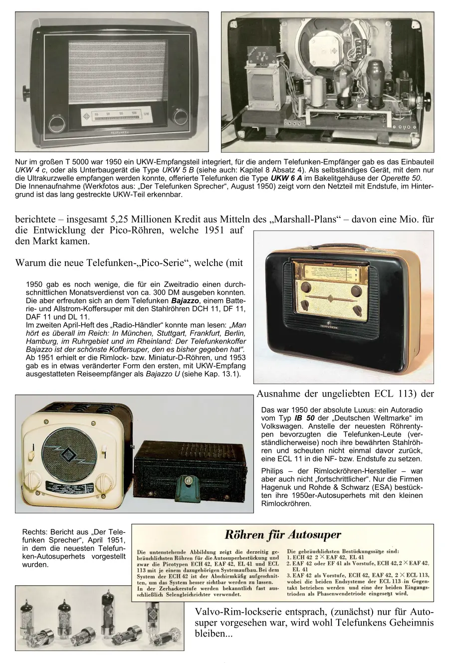 Telefunken Radiochronik Radiogeschichte Radiotechnik